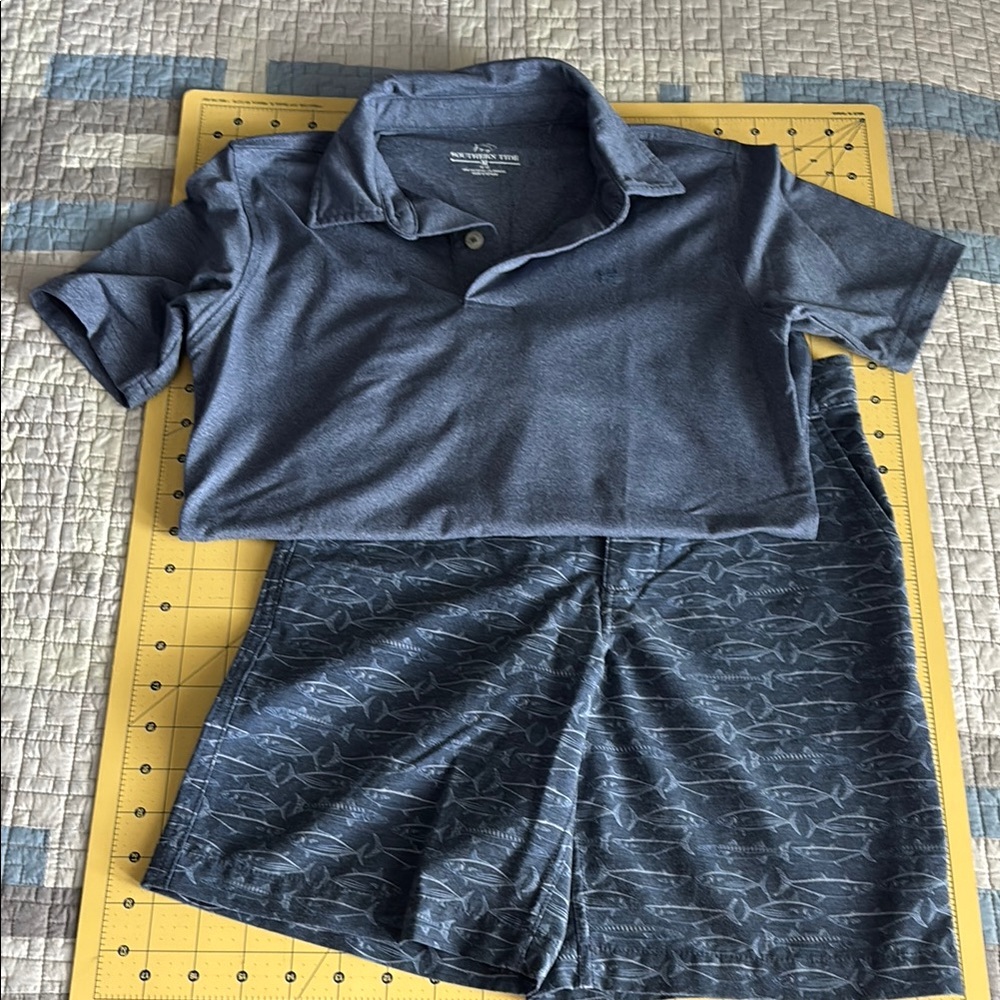 Southern Tide Blue Polo Shirt Classic Style